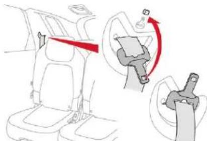 CITROEN C4 SpaceTourer (2021) - Ceintures arriere laterales 2^éme rangée (rangement) - 1
