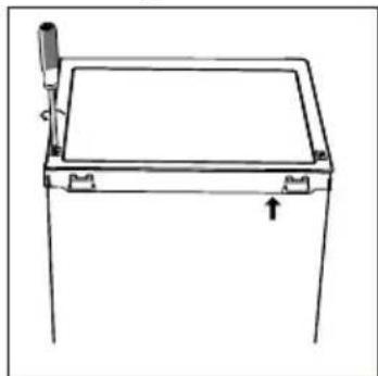 HOOVER HFLE54WN - Réversibilité de la porte - 1