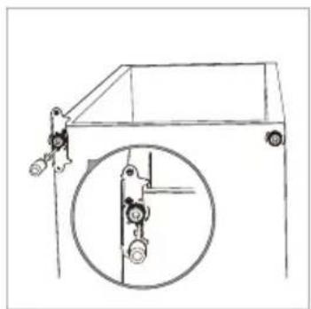 HOOVER HFLE54WN - Spreminjanje strani odpipanja vrat - 2