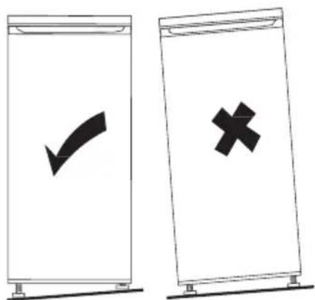 HOOVER HFLE54WN - Nivåjustering - 2