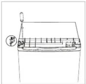 HOOVER HFLE54WN - Spreminjanje strani odpipanja vrat - 3