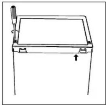 HOOVER HFLE54WN - Deur omkeren - 1