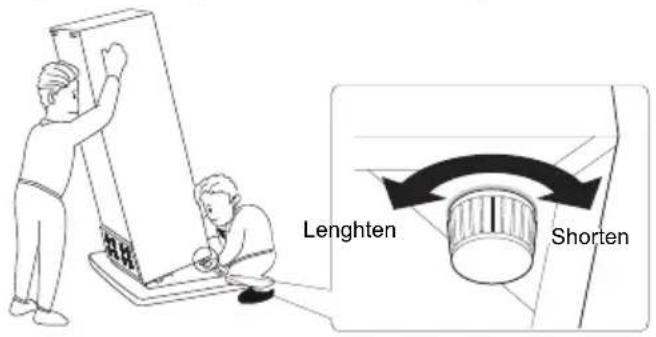 HOOVER HFLE54WN - Nivåjustering - 1