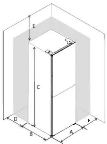 HOOVER HFLE54WN - Encombrement - 1