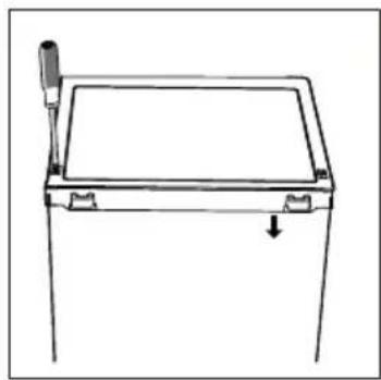 HOOVER HFLE54WN - Reversibilité de la porte - 4
