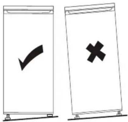 HOOVER HFLE54WN - Het apparaat waterpas zetten - 2