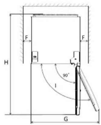 HOOVER HFLE54WN - Encombrement - 2