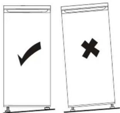 HOOVER HFLE54WN - Nivellering af encheden - 2