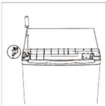 HOOVER HFLE54WN - Invertir el sentido de aperture de la puerta - 3