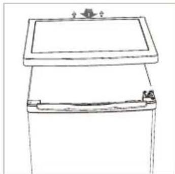 HOOVER HFLE54WN - Réversibilité de la porte - 2