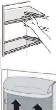 HOOVER HFLE54WN - Umisteni dvernich prihradek - 1