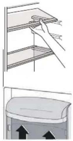 HOOVER HFLE54WN - Indicações para refrigeração de alimentos frescos - 1