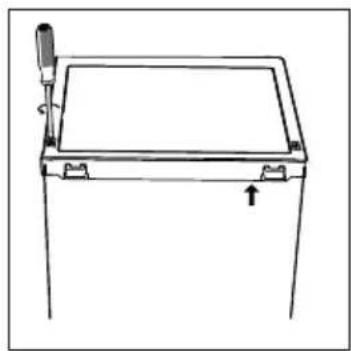 HOOVER HFLE54WN - Spreminjanje strani odpipanja vrat - 1