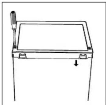 HOOVER HFLE54WN - Deur omkeren - 4