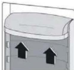 HOOVER HFLE54WN - Positioning the door balconies - 2