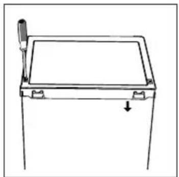 HOOVER HFLE54WN - Spreminjanje strani odpipanja vrat - 4