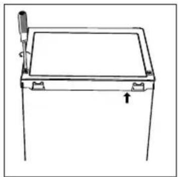 HOOVER HFLE54WN - Invertir el sentido de aperture de la puerta - 1