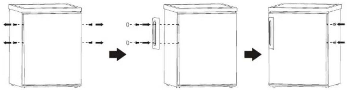 HOOVER HFLE54WN - Pritrjevanje ročaja - 1
