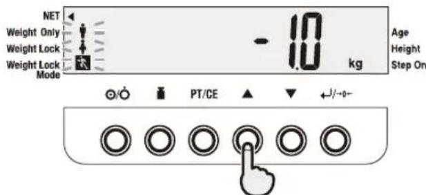 TANITA DC240MA III - Appuyez sur pour activer le pouvoir. - 6