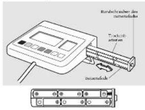TANITA WB110MA - ⑦ Verwendung von Trockenbatterien - 1