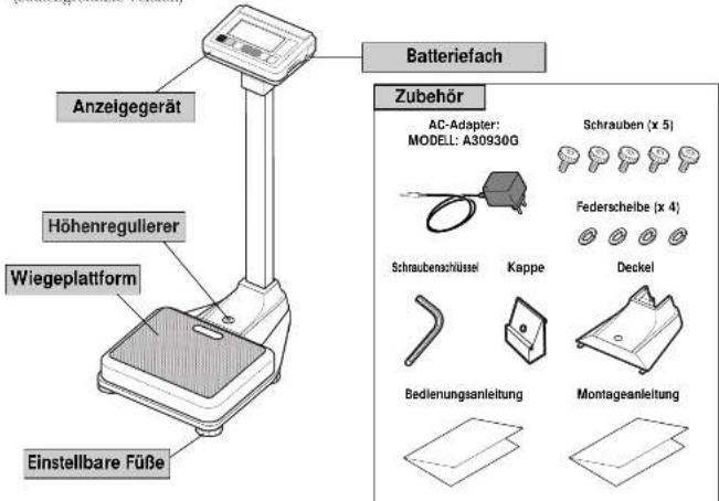 TANITA WB110MA - 1.Productaufbau und Komponenten - 1
