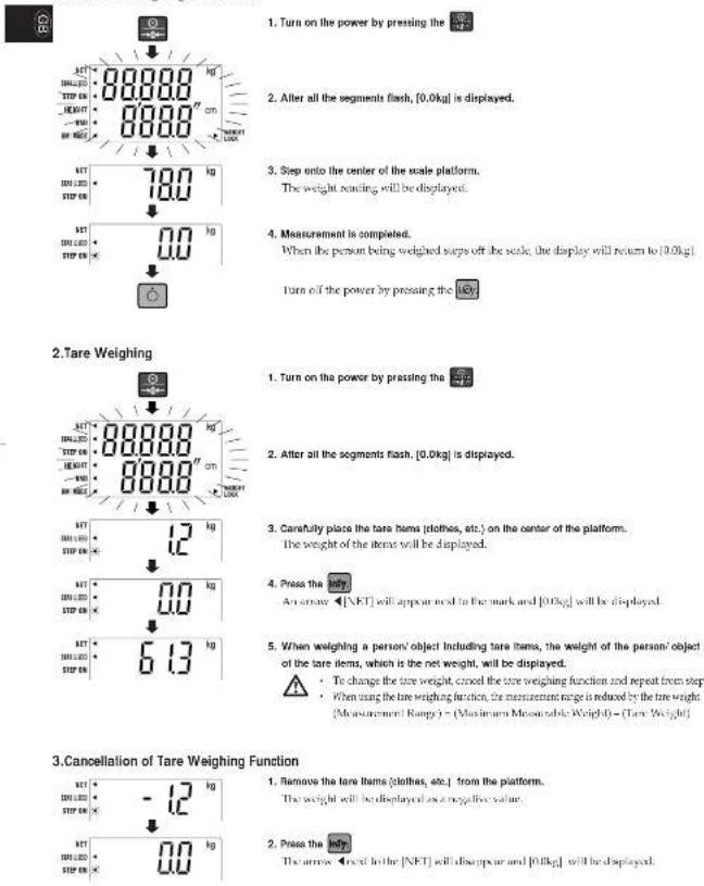 TANITA WB110MA - 3.Operating Instructions - 1