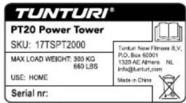 TUNTURI Power Tower PT20 - 1