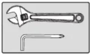 TUNTURI Power Tower PT20 - Fasten Nuts and Bolts - 1