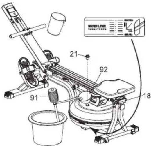TUNTURI Cardio Fit R50W - Vesisäiliön taytö - 1