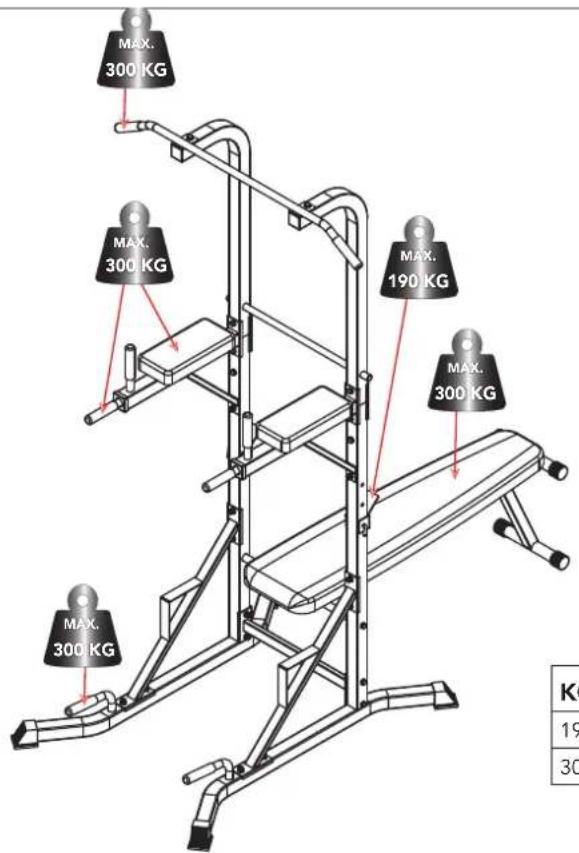 TUNTURI Power Tower PT60 - D-4 - 4