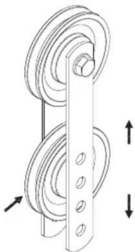 TUNTURI Home Gym HG20 - Ajuste de la tension del cable - 1