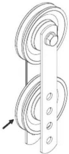 TUNTURI Home Gym HG20 - Einstellung der Seilspannung - 1