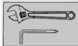 TUNTURI Leverage Gym WT80 - Serrer les écrous et les boulons/vis - 1