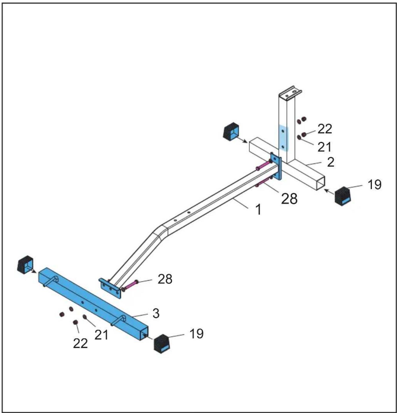Technical diagram of a mechanical assembly with numbered components, likely a robotic or robotic system.
