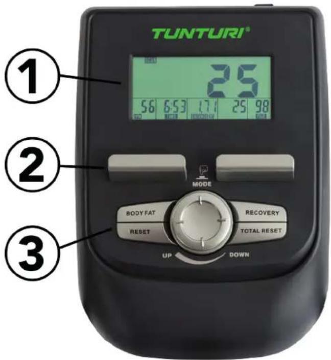 TUNTURI Competence C20R - Einstellen der Konsole - 1
