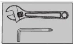 TUNTURI Performance C55F - Serrer les écrous et les boulons/vis - 1