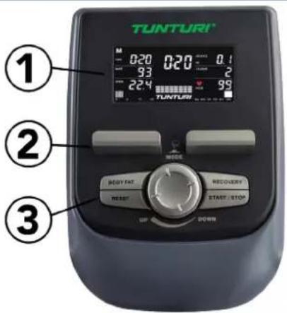 TUNTURI Performance C65F - To stop the equipment: - 1
