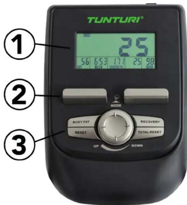 TUNTURI Compentence C25F - Consola (fig F) - 1