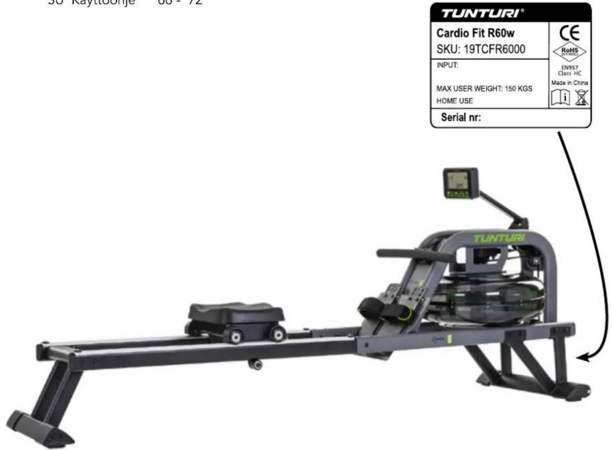 TUNTURI Cardio Fit R60w - 1