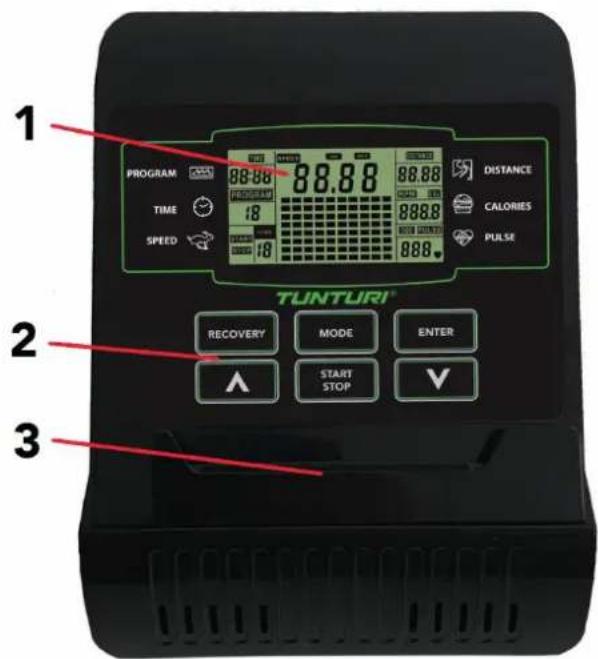 TUNTURI Star Fit B100 - Console (fig F) - 1