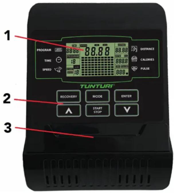 TUNTURI Star Fit B100 - Console (fig F) - 1