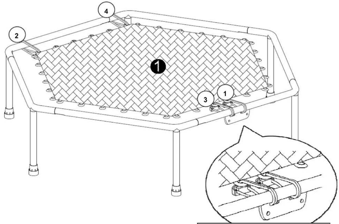 TUNTURI Fitness Trampoline - Stap 1 - 4