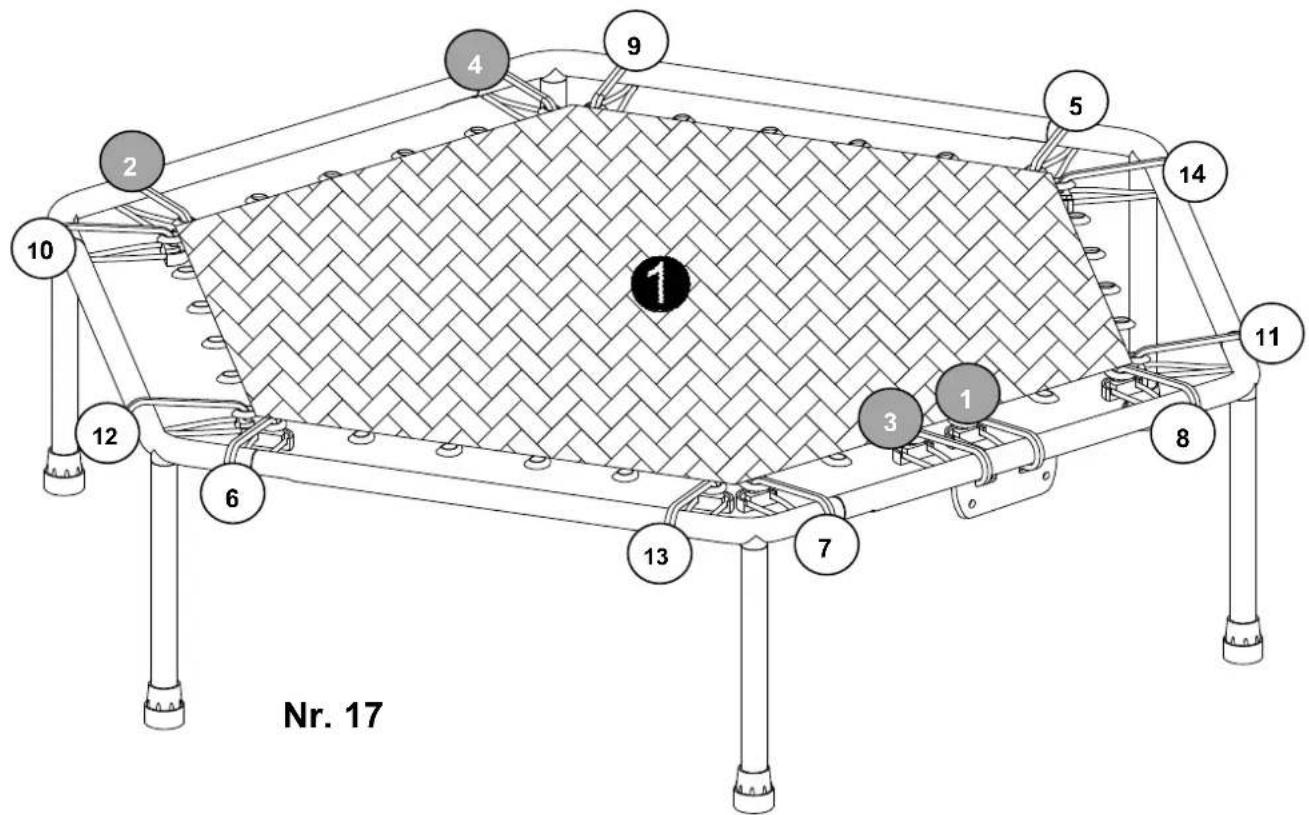 TUNTURI Fitness Trampoline - SCHRITT 3 - 2