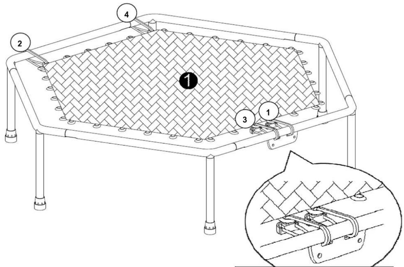 TUNTURI Fitness Trampoline - STEP 3 - 1