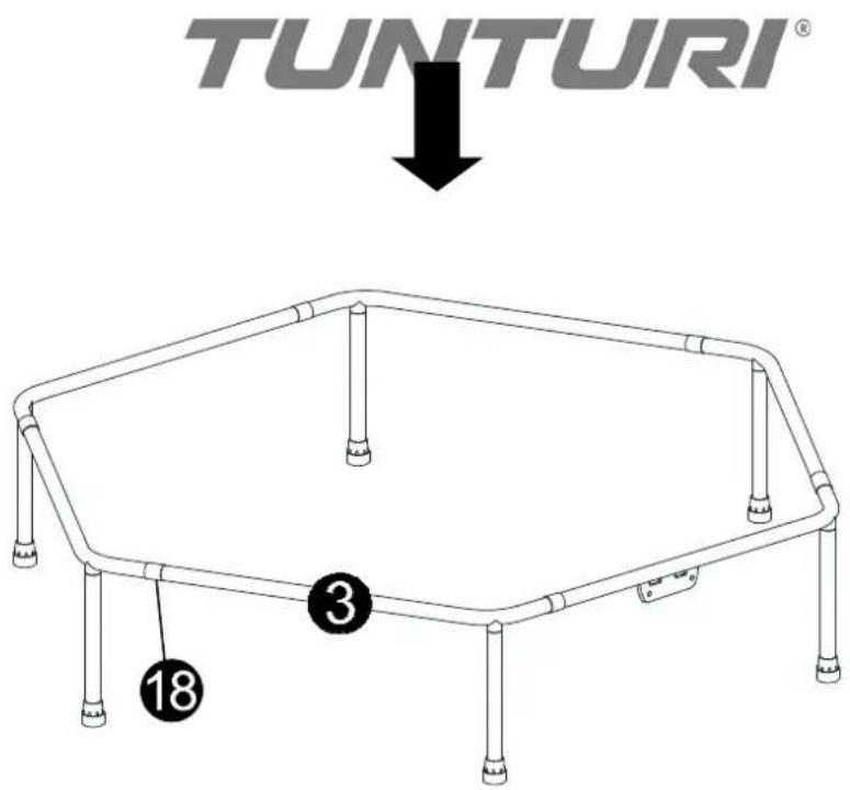 TUNTURI Fitness Trampoline - STEP 2 - 6
