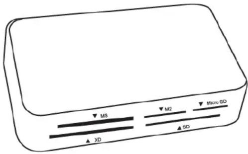Ednet 85055 - Lecteur de cartes USB 2.0 - 2