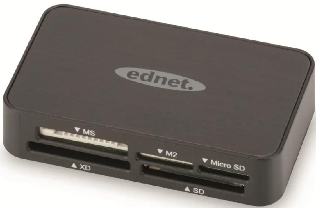 Ednet 85055 - Lecteur de cartes USB 2.0 - 1