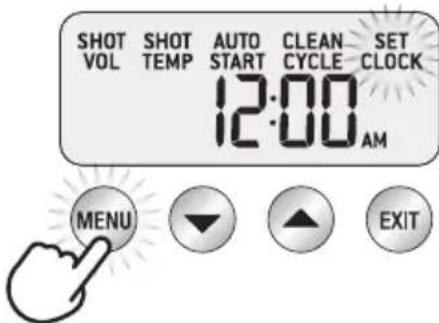 BREVILLE The Dual Boiler BES920 - SET CLOCK (AJUSTE DEL RELOJ) - 1