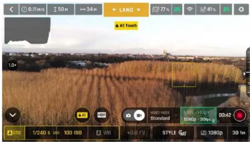 PARROT Anafi USA - Lock AE Touch (verrouillage d'exposition précis) - 1