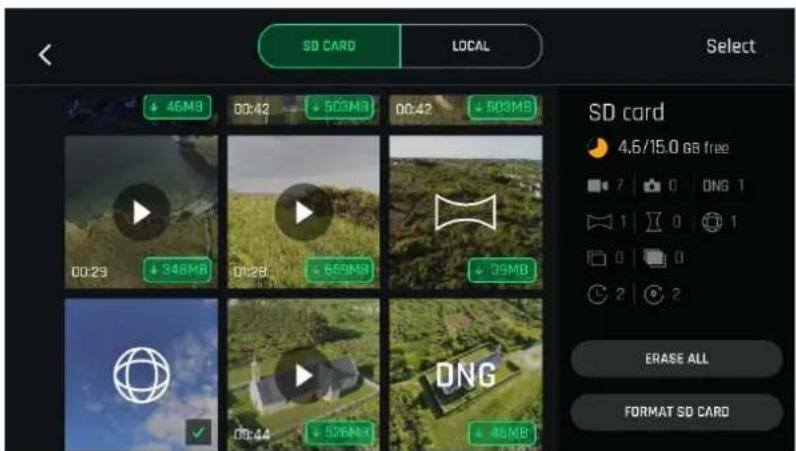 PARROT Anafi USA - Caracteristiques des formats de pancreamas : - 1